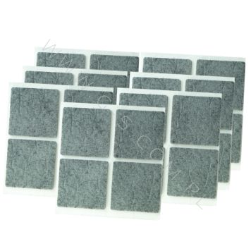 ADHESIVE FELT PADS FOR FURNITURE 45X45 MM GREY 