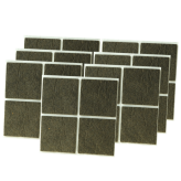 ADHESIVE FELT PADS FOR FURNITURE 45X45 MM BROWN 