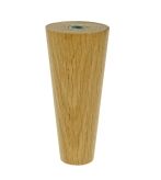 [10 CM] Holz Eiche Lackiert Gerade Möbelfüße 45/25 mm ohne Montageplatte