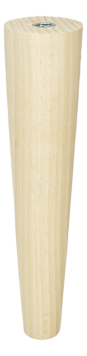 BEECH WOODEN LEG, CONE DESIGN, H- 200 MM, STRAIGHT, UNFINISHED