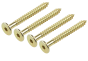 WOOD SCREW WITH HEX DRIVE, YELLOW ZINC