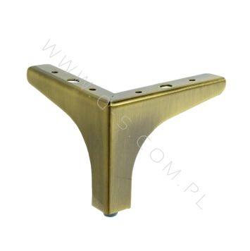 [10 CM] Antique Gold Triangular TRIX model Metal Legs, Metal Sofa Legs, Furniture Legs, Modern and Elegant
