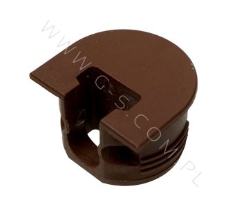 INVISIBLE SHELF CONNECTOR, TYPE CLICK, BROWN COLOUR 