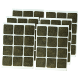 ADHESIVE FELT PADS FOR FURNITURE 25X25 MM BROWN 