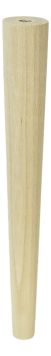 BEECH WOODEN LEG, CONE DESIGN, H- 450 MM, STRAIGHT, UNFINISHED