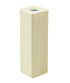 [13 CM] Holz Buche Massivholz Gerade Quadratisch Möbelfüße 32x32 mm ohne Montageplatte