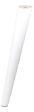 BEECH WOODEN LEG, CONE DESIGN, H - 350 MM, ANGLE, WHITE LACQUERED