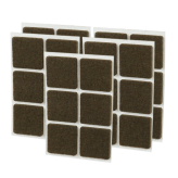 ADHESIVE FELT PADS FOR FURNITURE 35X35 MM BROWN 