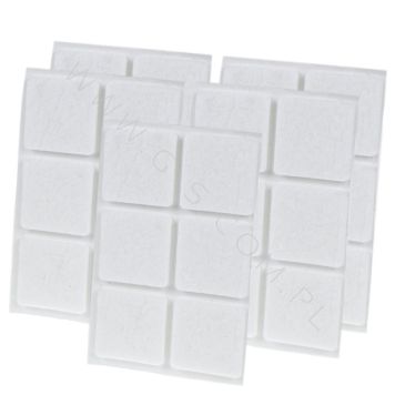 ADHESIVE FELT PADS FOR FURNITURE 35X35 MM WHITE 