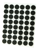 Podkładki filcowe do mebli Ø 12 mm, czarne, opakowanie 10.080  szt.