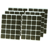 ADHESIVE FELT PADS FOR FURNITURE 20X20 MM BROWN 