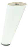 BEECH WOODEN LEG, CONE DESIGN, H - 150 MM, ANGLE, WHITE LACQUERED