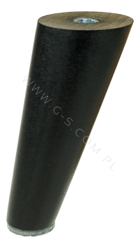 Noga typ Neo  H-80 mm, skośna do mebli, czarna lakier