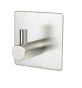 HANDLE, HANGER WITH SQUARE NECK, SELF-ADHESIVE, STAINLESS STEEL