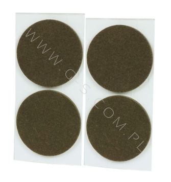 Podkładki Ø 60 mm (4 szt.), brązowe, filcowe do mebli