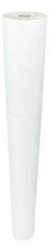 BEECH WOODEN LEG, CONE DESIGN, H- 150 MM, STRAIGHT, WHITE LACQUERED