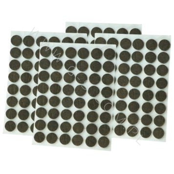 Podkładki filcowe do mebli Ø 12 mm, brązowe, opakowanie 1008 szt.