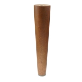 BEECH WOODEN LEG, CONE DESIGN, H- 150 MM, STRAIGHT, NUT LACQUERED