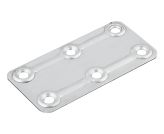 MOUNTING PLATE 70 X 35 MM, WITH 6 HOLES