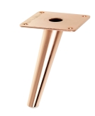 STEEL LEG, CONE DESIGN, ANGLE, H - 130 MM, MOUNTING PLATE, COOPER COLOUR