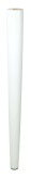 BEECH WOODEN LEG, CONE DESIGN, H - 450 MM, STRAIGHT, WHITE LACQUERED