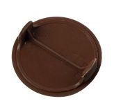 NYLON COVER CAP WITH 2 WINGS DIAM 35 MM, BROWN COLOUR