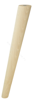 BEECH WOODEN LEG, CONE DESIGN, H - 350 MM, ANGLE, UNFINISHED