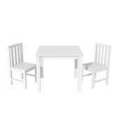 Zestaw dziecięcy biały drewniany stolik krzesełka