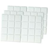 ADHESIVE FELT PADS FOR FURNITURE 25X25 MM WHITE 
