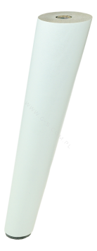 BEECH WOODEN LEG, CONE DESIGN, H - 250 MM, ANGLE, WHITE LACQUERED