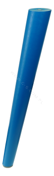 BEECH WOODEN LEG, CONE DESIGN, H - 450 MM, ANGLE, BLUE LACQUERED
