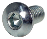 METRIC SCREW WITH ROUND HEAD, HEX DRIVE M6 X 12 MM