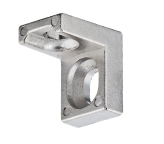SHELF SUPPORT WITH 2 HOLES, CORNER, NICKEL PLATED