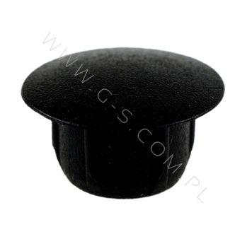 PLASTIC COVER CAP FOR HOLE DIAM 10 MM, BLACK COLOUR