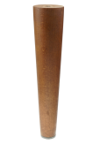BEECH WOODEN LEG, CONE DESIGN, H - 250 MM, STRAIGHT, NUT LACQUERED