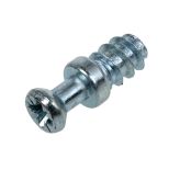 SCREW FOR INVISIBLE CONNECTOR L - 9 MM, STEEL PLATED