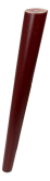 BEECH WOODEN LEG, CONE DESIGN, H - 450 MM, ANGLE, CLARET LACQUERED