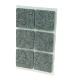 ADHESIVE FELT PADS FOR FURNITURE 35X35 MM GREY 