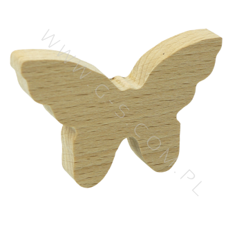 Uchwyt drewniany -  Motyl