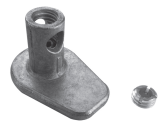 HEIGHT ADJUSTER M8 WITH CONNECTOR, RANGE 0 - 10 MM