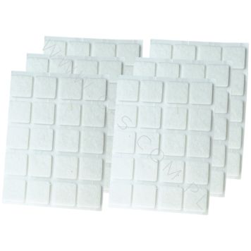 ADHESIVE FELT PADS FOR FURNITURE 20X20 MM WHITE 