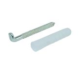 SCREW IN HOOK 6,0 X 60 MM, WITH PLASTIC EXPASION DOWEL 10 X 50 MM