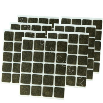 ADHESIVE FELT PADS FOR FURNITURE 20X20 MM BROWN 