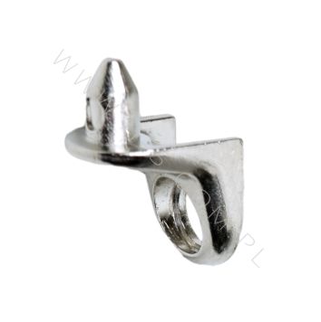 SHELF SUPPORT WITH A PIN L - 6.5 MM AND HOLE FOR EURO-SCREW