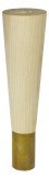 ASH WOODEN LEG, CONE DESIGN, H - 200 MM, STRAIGHT, UNFINISHED, BRASS COVER