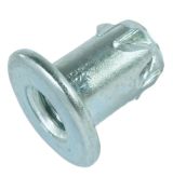 KNOCK DOWN INSERT NUT WITH FLANGE M10 x 15MM